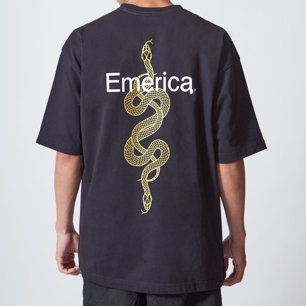 EMERICA เสื้อยืดผู้ชาย GOLDEN SNAKE SIGNATURE
