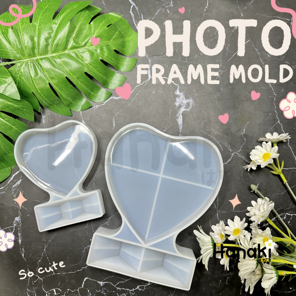 【พร้อมส่งจากไทย 】🎀แม่พิมพ์กรอบรูปพร้อมฐานหัวใจ💝 Diy สําหรับตกแต่งกรอบรูป