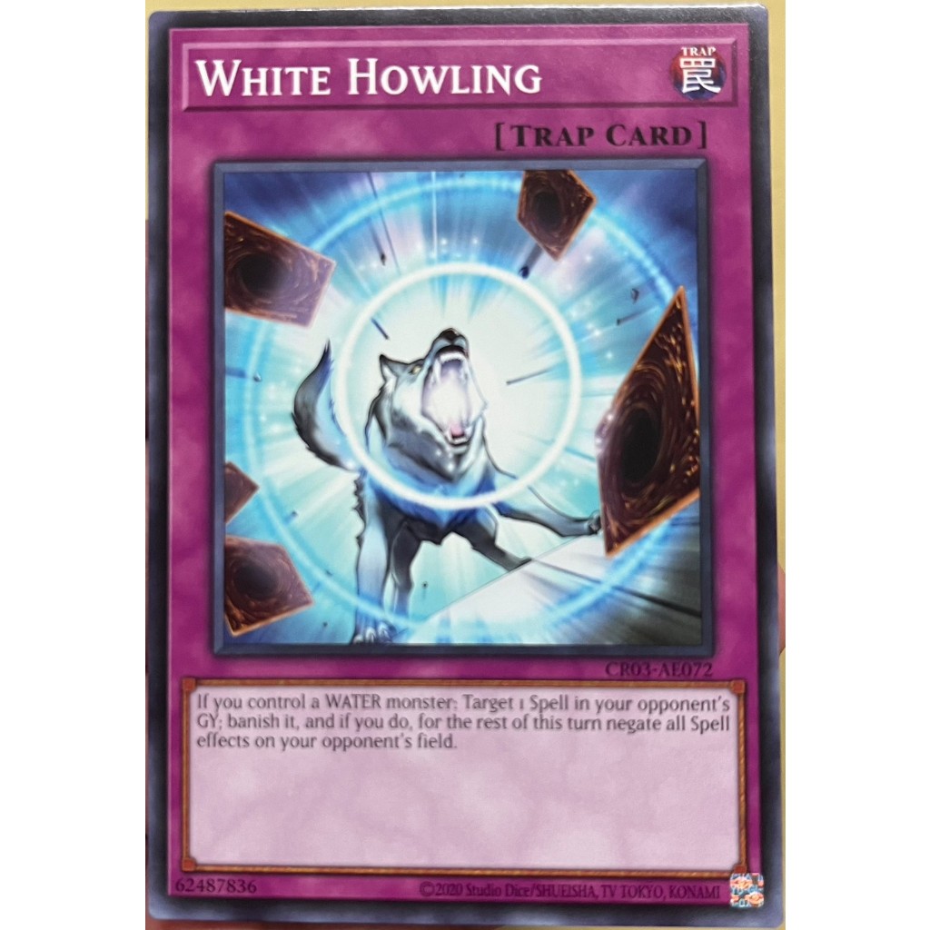 Yugioh Asia-Eng [CR03-AE072] White Howling (Common) การ์ดยูกิแท้ถูกลิขสิทธิ์
