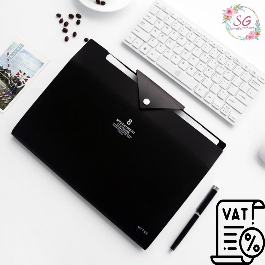 （M530）แฟ้ม 8 ช่อง A4 พลาสติก PP ที่ใส่เอกสาร เครื่องเขียน อุปกรณ์สำนักงานและโรงเรียน