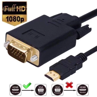 สายแปลง HDMI to VGA Cable สายจาก HDMIออกVGA สาย HDMI Cable Converter Adapter HD1080p Cable สายแปลง HDMI to VGA