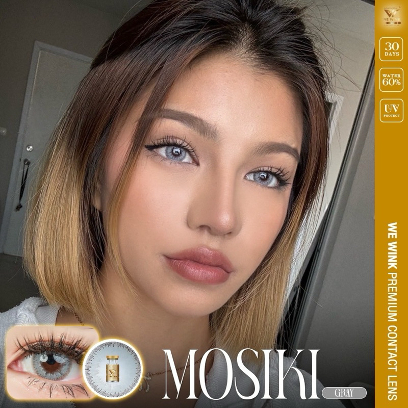 ✨ WE WINK ✨( Mosiki )eff.18 hydrogel contact lens ฝาทอง