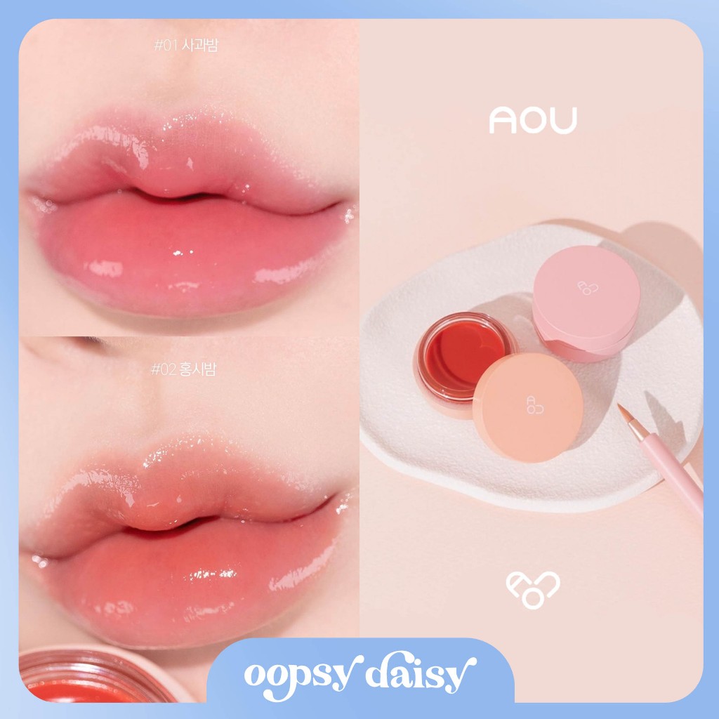 [พร้อมส่ง/ของแท้จากเกาหลี🇰🇷] AOU Glowy Tint Balm 3.5g / แปรงทาลิป AOU ลิปลิซ่า ลิปคาริน่า