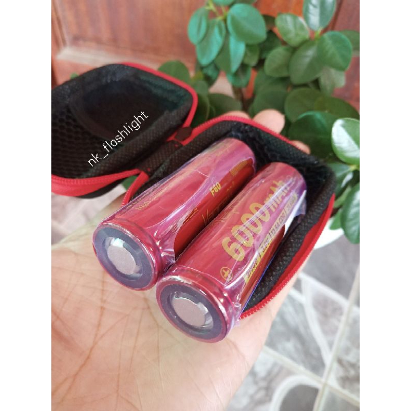 ￼(หัวแบน และ หัวนูน/สีแดง) ถ่านชาร์จ Vapcell 21700 รุ่น F60 3.7V ความจุ 6000mah จ่ายกระแสไฟ 12.5A