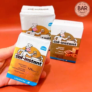 ยีสต์แห้งสำเร็จรูป(ฉลากสีทอง) รสหวาน ตรา ซาฟ-อินสแตนท์ ขนาด 500g./125g./กล่อง5ซอง(11g.x5) Saf-intant Instant Dry Yeast