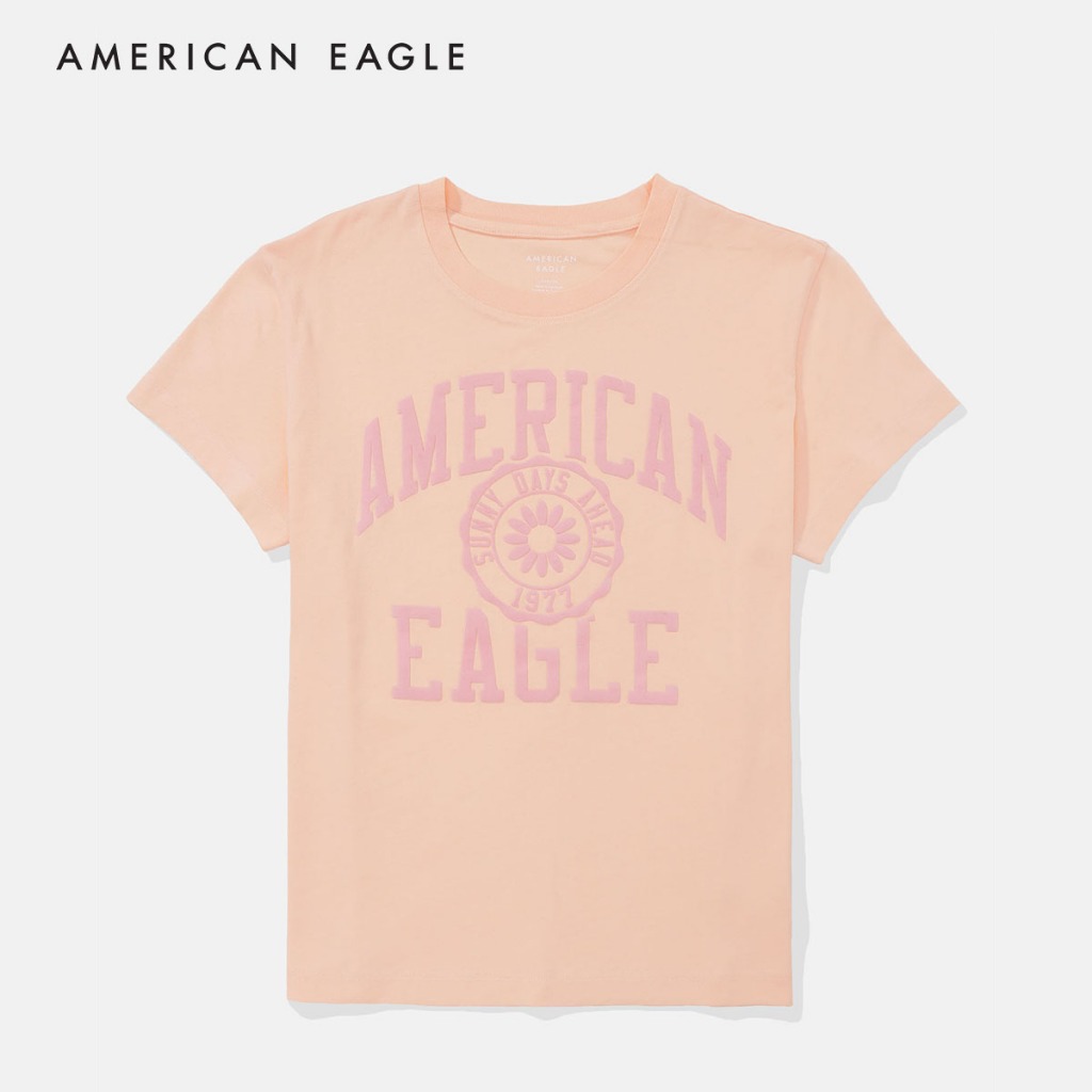 American Eagle Short-Sleeve Graphic Tee เสื้อยืด ผู้หญิง กราฟฟิค (EWTS 037-9314-107)
