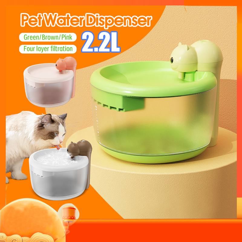แค่รีฟิลค่ะ  ใช้กับน้ำพุแมว 2.2L น้ำพุไร้สายอัตโนมัติ ที่ให้น้ำอัตโนมัติ ระบบเซนเซอร์ ระบบกรอง4ชั้น  กรองน้ำแมว