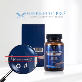 HERRMETTO Pro (เฮอร์เมตโต โปร) คอร์สดูแลเส้นผม แก้หัวล้าน บำรุงเส้นผม ให้หนาดกดำ ขนาด 60 แคปซูล