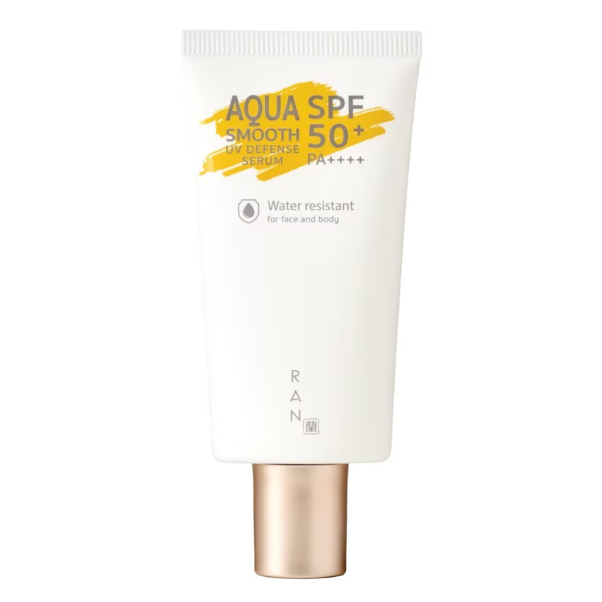 ส่งฟรี ( ซื้อในไลฟ์ ลด 100 บาท ) RAN Aqua Smooth UV Defense Serum SPF 50+ PA++++ เซรั่มกันแดดคอลลาเจน