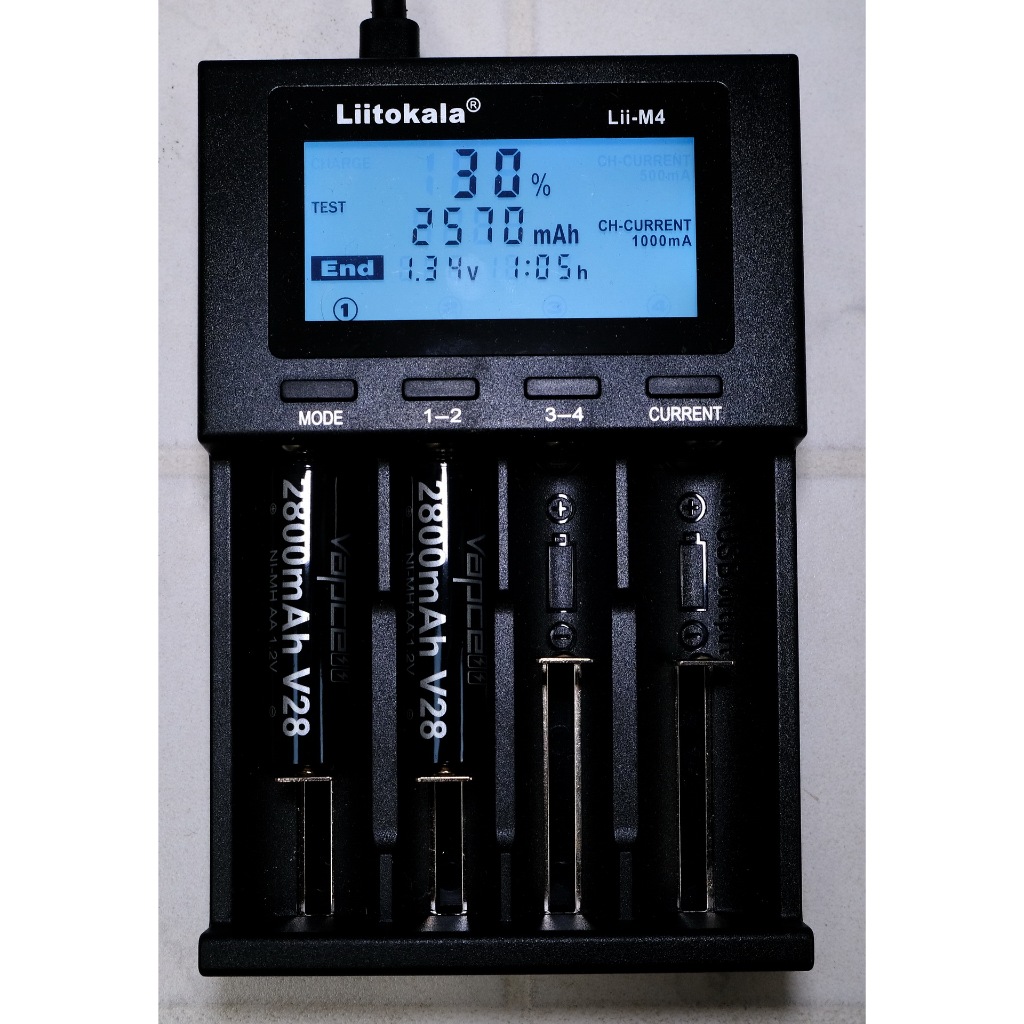 2 ก้อน ถ่านชาร์จ AA Vapcell V28 1.2V Ni-MH 2800mAh ความจุสูง พร้อมให้ทดสอบ รูปที่ 3