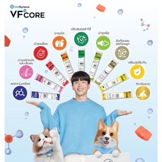 ( 1 ซอง ) VFcore ขนมแมวเลีย อาหารเสริมแมว ไลซีน, บำรุงเลือด, บำรุงข้อต่อ บำรุงร่างกาย ( 1 ซอง )