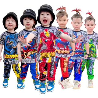 ชุดเด็กชายขายาว เสื้อแขนสั้น กางเกงขายาว ชุดเท่ห์