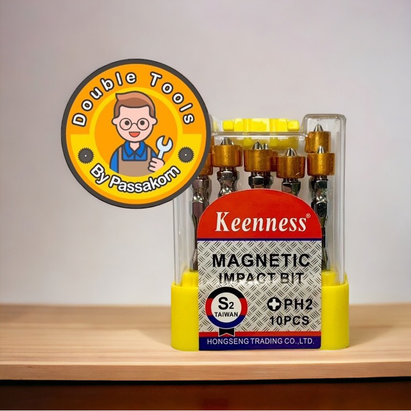 ดอกไขควงแฉก มีแม่เหล็กกำลังสูง ใช้ได้ 2 ด้าน Keenness