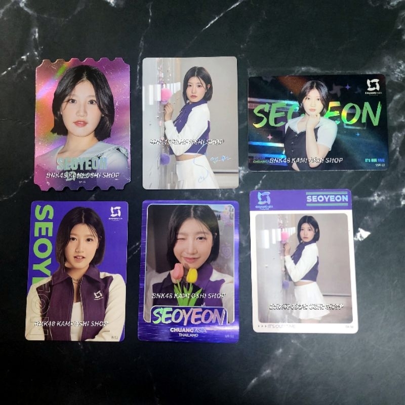 การ์ด Seoyeon CSR ครบเซต6แบบ SSP SP SSR UR SR R Chuang Asia 2024 ver.1 ( chuangasia THAILAND : Risin