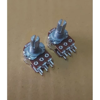 วอลลุ่ม2ชั้น (แกนยาว17mm.)B10k/B20k/B50k/B100k/B250k ราคาต่อตัว