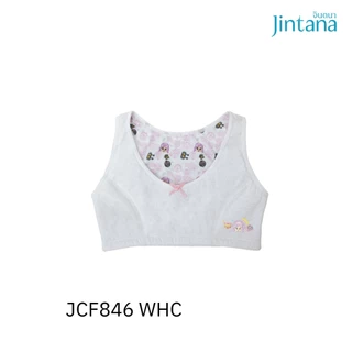 Jintana เสื้อชั้นในเด็ก รุ่น Jinni Doodle รหัส JCF846 สีขาว มีฟองน้ำ ผ้านุ่ม ระบายอากาศ ใส่สบาย ไม่ระคายเคือง