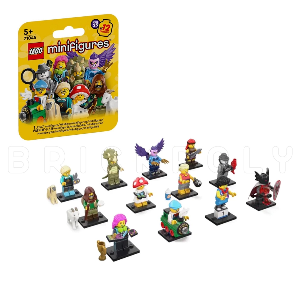 71045 : LEGO Minifigures Series 25 ครบชุด 12 ตัว (สินค้าถูกแพ็คอยู่ในแพ็ค ไม่โดนเปิด)