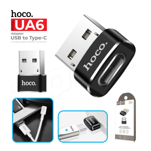 Hoco UA6 UA8 UA10 USB TO TYPE-C CONVERTER ADAPTER หัวแปลง ตัวแปลง สำหรับชาร์จและถ่ายโอนข้อมูล