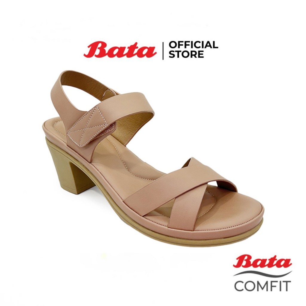 Bata LADIES'HEELS รองเท้าส้นสูง แบบรัดส้น สีชมพู รหัส 7615913 Ladiesheel
