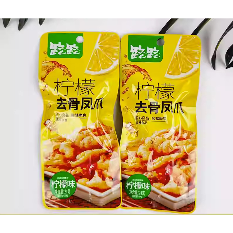 ตีนไก่ ลูลู่ ตีนไก่รสเผ็ด รสเปรี๊ยวเลม่อน แบบไม่มีกระดูก 24g