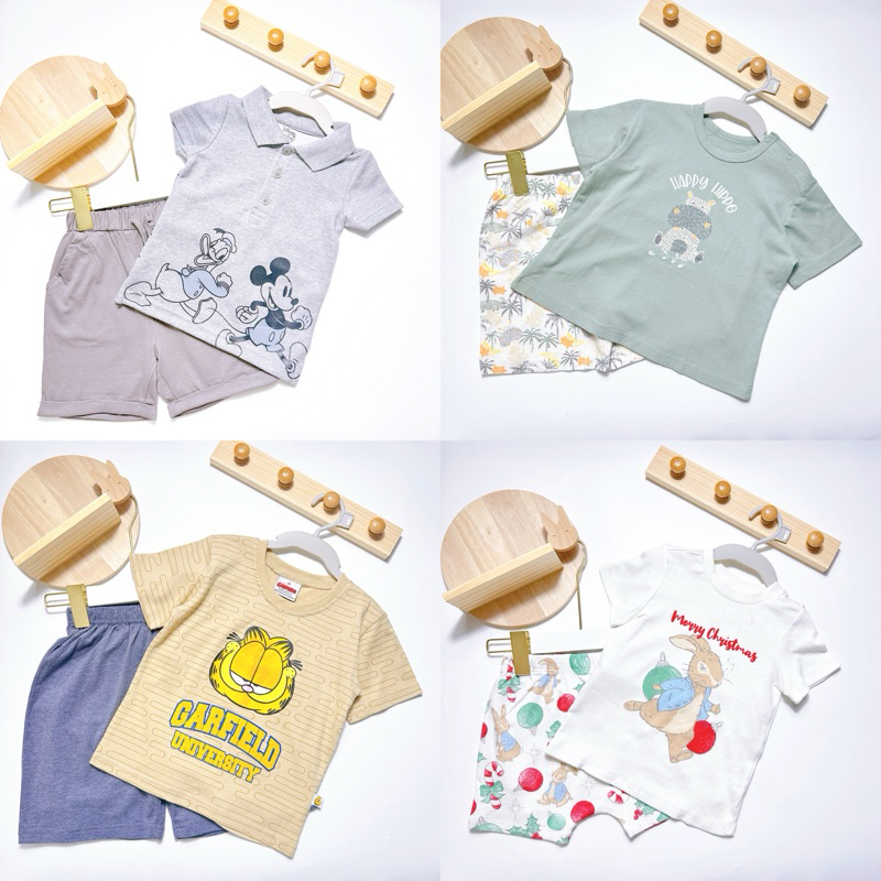 ชุดเด็กขายดี ชุด𝓢𝓮𝓽 2ชิ้น เสื้อแขนสั้น+กางเกงขาสั้น