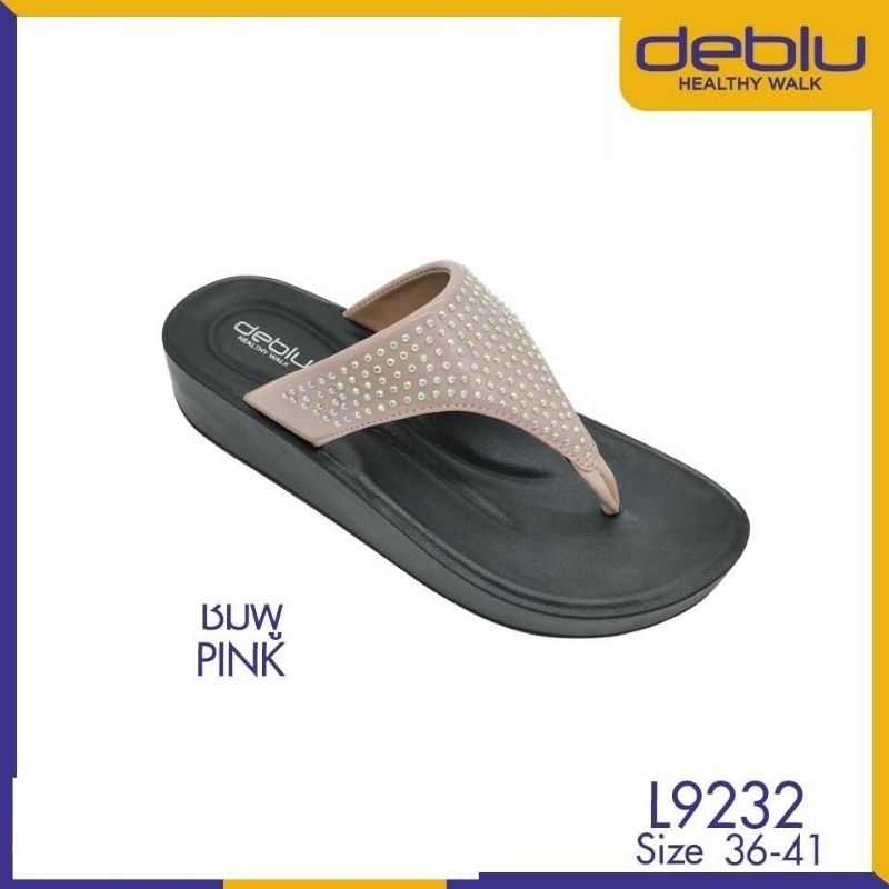 NFshoes ถูกสุด! รองเท้าแตะหญิง หูคีบ เพื่อสุขภาพ Deblu เดอบลู รุ่น L9232 ไซส์ 36-41 พื้นนุ่ม เบา ใส่สบาย