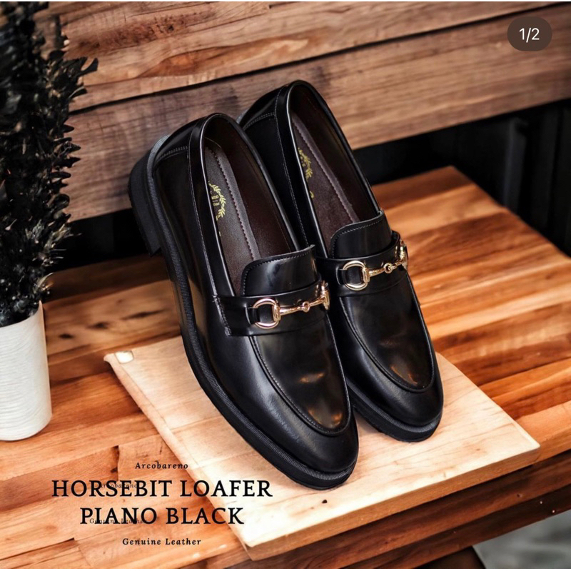 702 Arcobareno Horsebit Loafer Painoblack