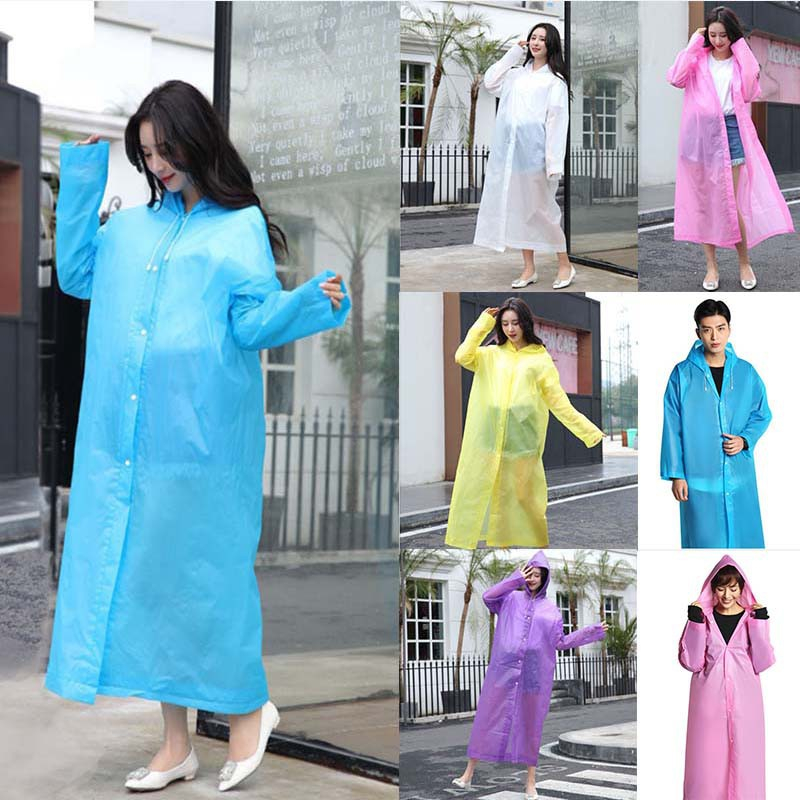 Thai.th เสื้อกันฝน EVA เสื้อกันฝนแฟชั่น สไตล์เกาหลี Rain coats กันน้ำ แบบหนา Raincoa02