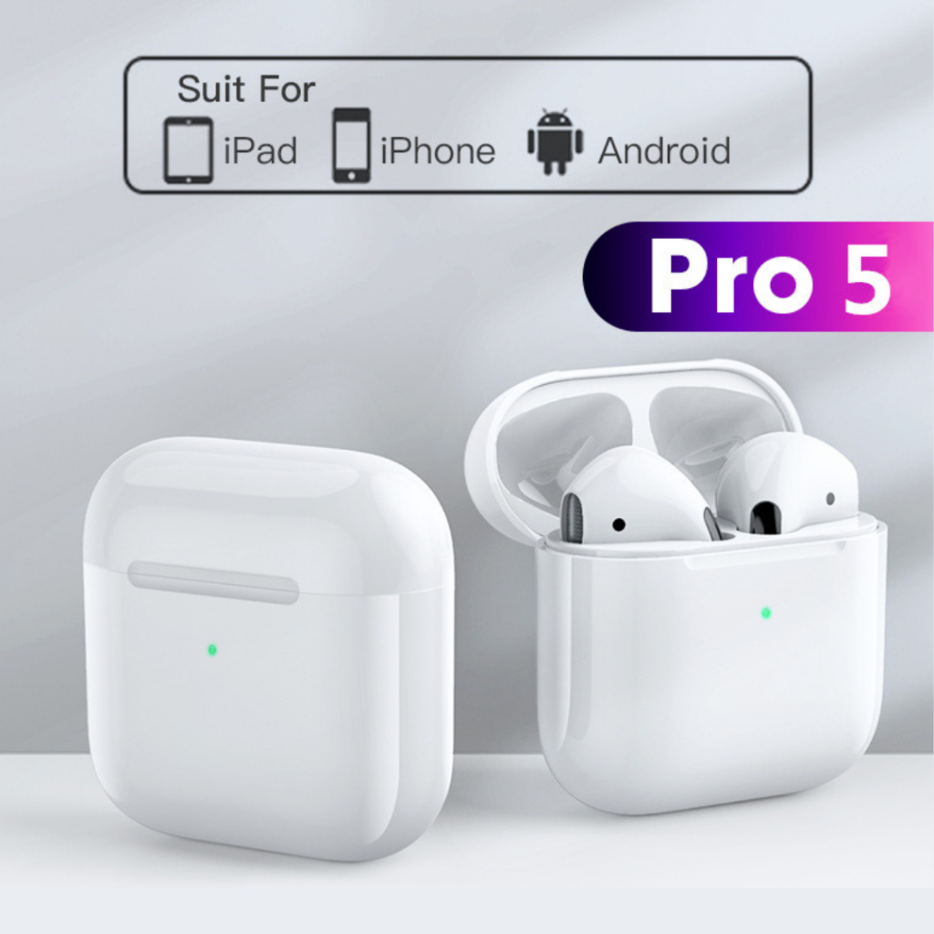 หูฟังบลูทูธไร้สาย Pro5 สำหรับ ios&Android ทุกรุ่น หูฟังไร้สาย รับประกัน 1 ปี
