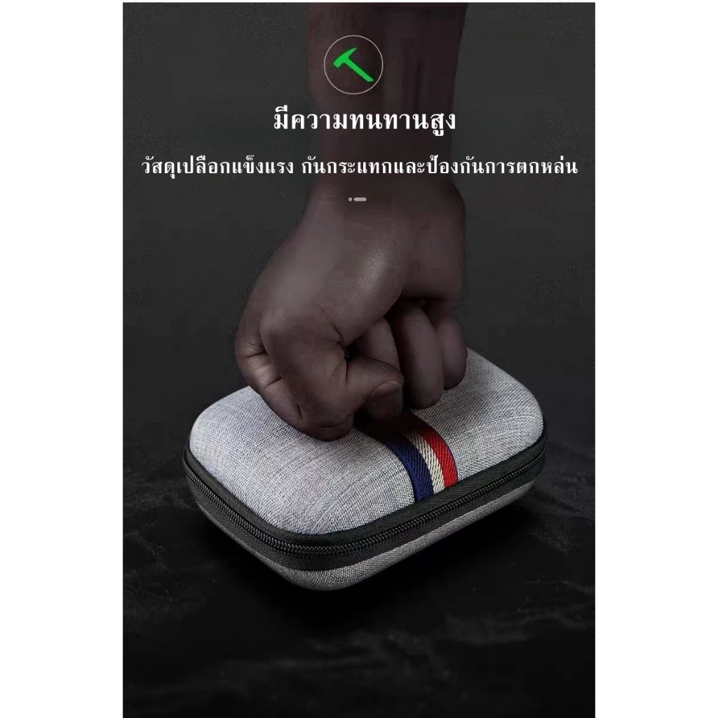กระเป๋าเก็บอุปกรณ์ไอทีEVA พกพา กล่องบรรจุสายชาร์จ หัวชาร์จและอุปกรณ์ขนาดเล็กกันกระแทกและกันน้ำ thumbnail 10