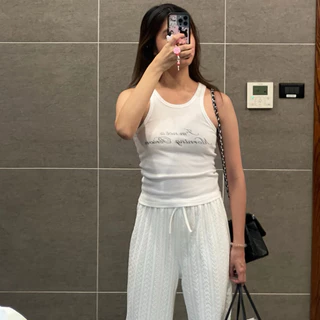 homie pants กางเกงสีขาวผ้าทอ