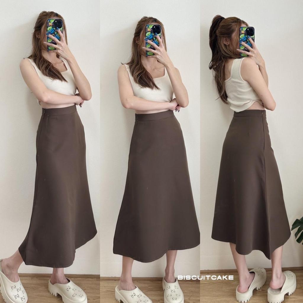 MERMAID SKIRT กระโปรงทรงหางปลา ซิปข้าง ผ้าบาร์บี้เปเป้ รูปที่ 7