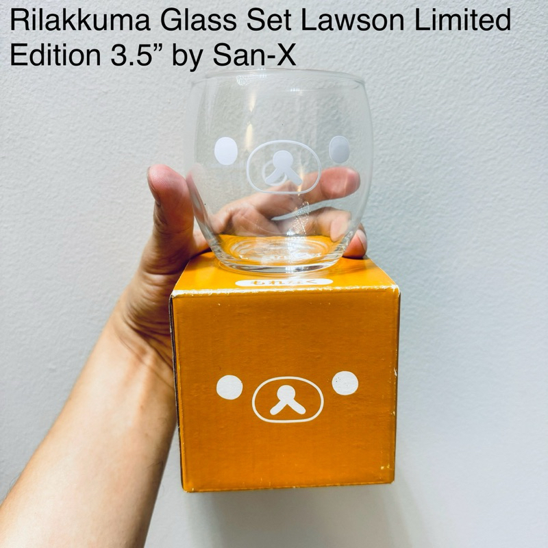 แก้วน้ำ ริลัคคุมะ ขนาด3.5“ พร้อมกล่อง Rilakkuma Glass Set Lawson Limited Edition 3.5” by San-X 2016 หายาก ลิขสิทธิ์แท้