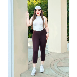 RedEars เลคกิ้งสาวอวบผ้าเรยอนขา 5 ส่วน เกรดพรีเมี่ยม Premium Rayon Leggings ผู้หญิง ผ้านุ่มลื่น ใส่สบาย ผิวแพ้ง่าย