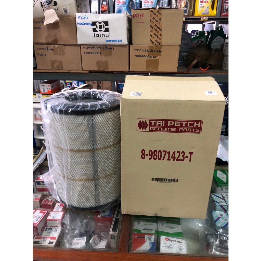 กรองอากาศ อีซูสุ เดก้า 300hp ลูกนอก, ลูกใน ของแท้ ตรีเพชร Isuzu FVM 300hp, Deca 300hp (6HK1-T)