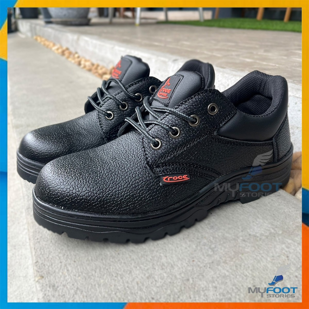 💥รองเท้าเซฟตี้ หัวเหล็ก งานดี มีไซส์ใหญ่💥รองเท้าหัวเหล็ก Safety Shoes รุ่นS8003 สีดำ ไซส์ 36-48