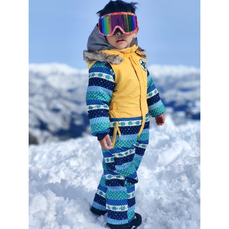 ชุดเล่นสกีเด็ก kids ski suit ชุดหมีกันหนาว ชุดหมีเด็ก ชุดเล่นสกี ชุดเล่นสโนว์บอร์ด