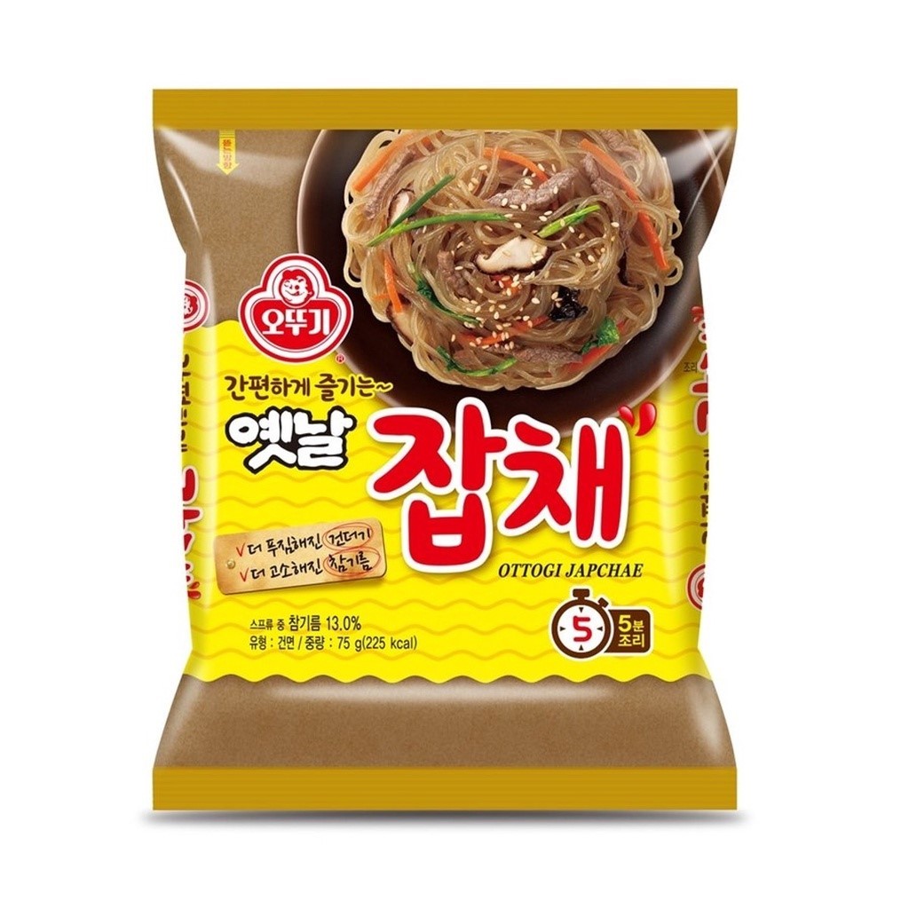 OTTOGI japchae จับแชกึ่งสำเร็จรูป หรือผัดวุ้นเส้นกึ่งสำเร็จรูป