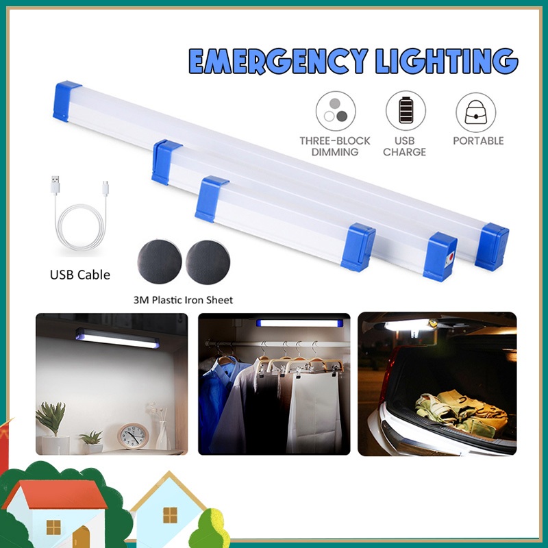 🚚พร้อมส่ง🚚 หลอดไฟ led ไร้สาย ปรับได้ 3 โหมด ไฟฉุกเฉิน ชาร์จUSB ไฟตู้เสื้อผ้า โคมไฟแบบพกพา
