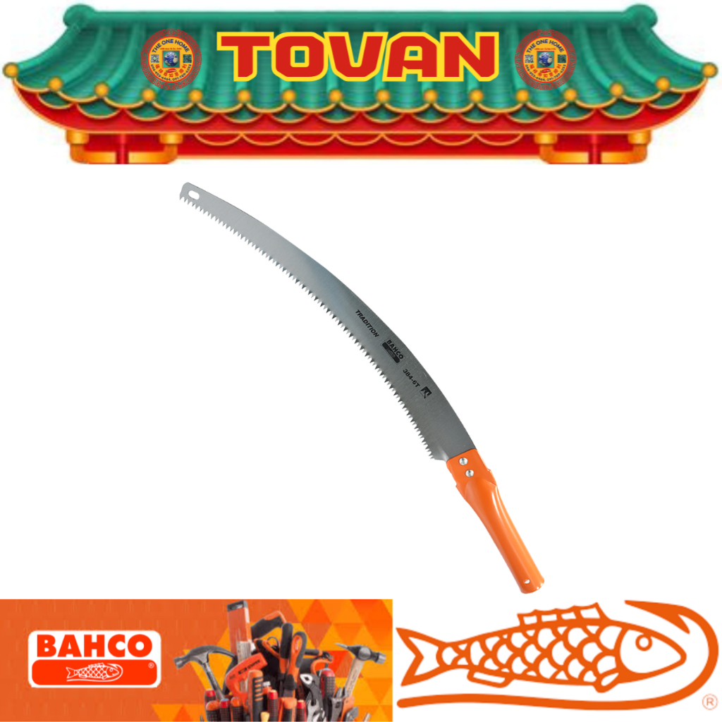 BAHCO  เลื่อยตัดกิ่งไม้ ด้ามเหล็ก รุ่น 384-6T   # ออก..ใบเสร็จ-ใบกำกับภาษี..ได้ครับ..