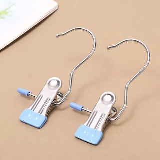ID888 ที่หนีบผ้าทำจากสแตนเลส คลิปหนีบกางเกงตัวหนีบผ้า คละสี (10ชิ้น/5ชิ้น/1ชิ้น)