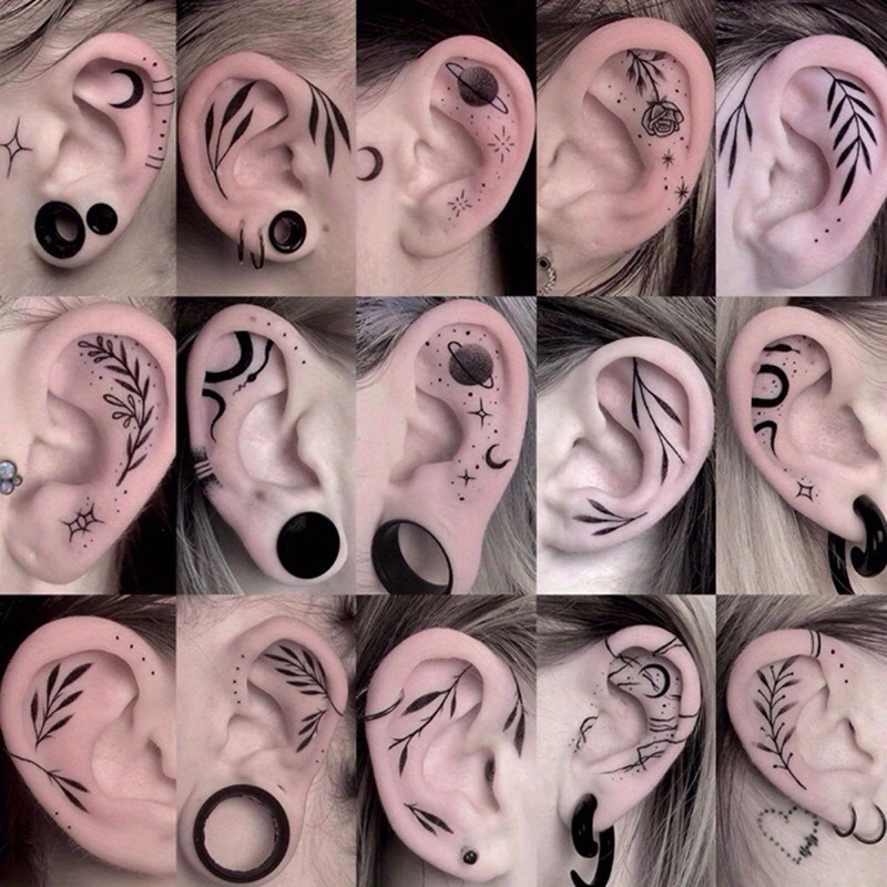 Tattoo Miniติดหู-หลังหู คอ ข้อมือ พร้อมส่ง