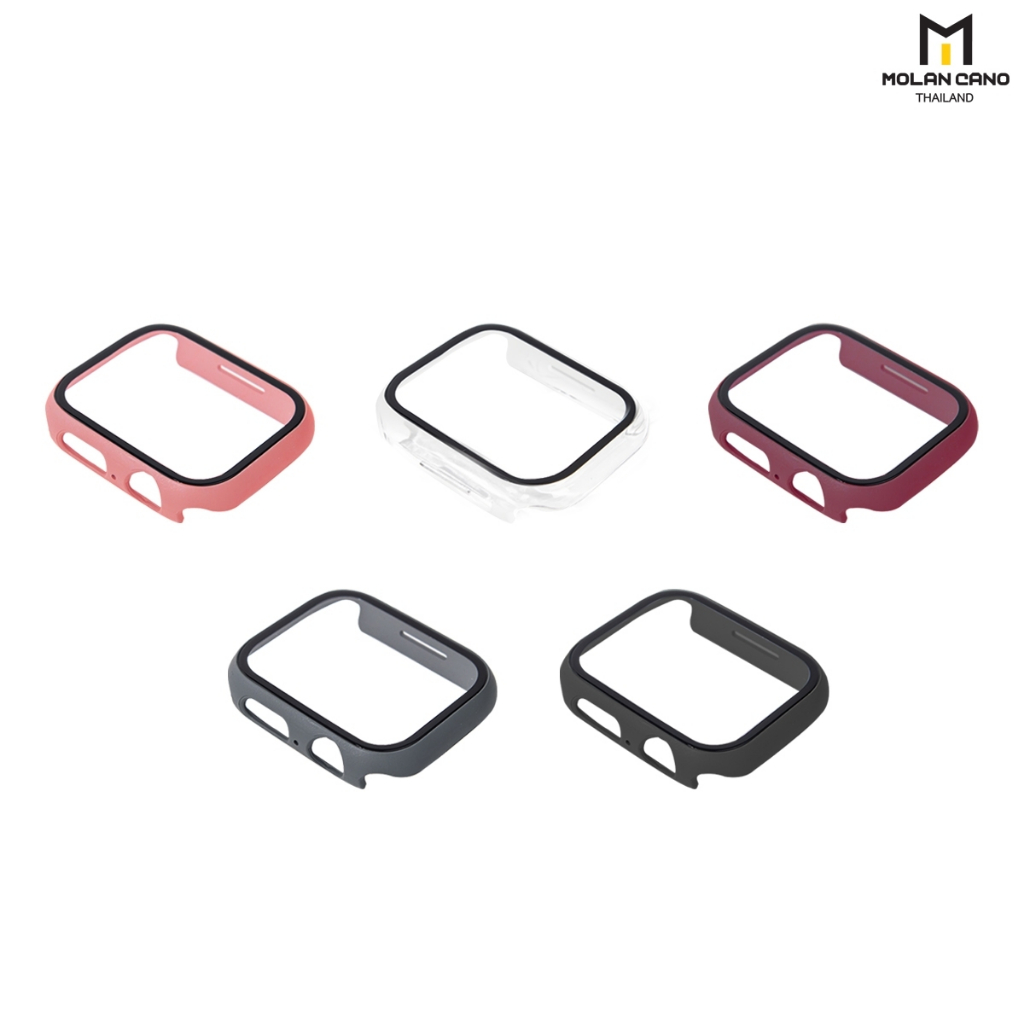 Molan cano Slim case เคส พร้อมกระจกกันรอยหน้าจอ Apple Watch แถมกรอบใสในกล่อง 1 ชิ้น