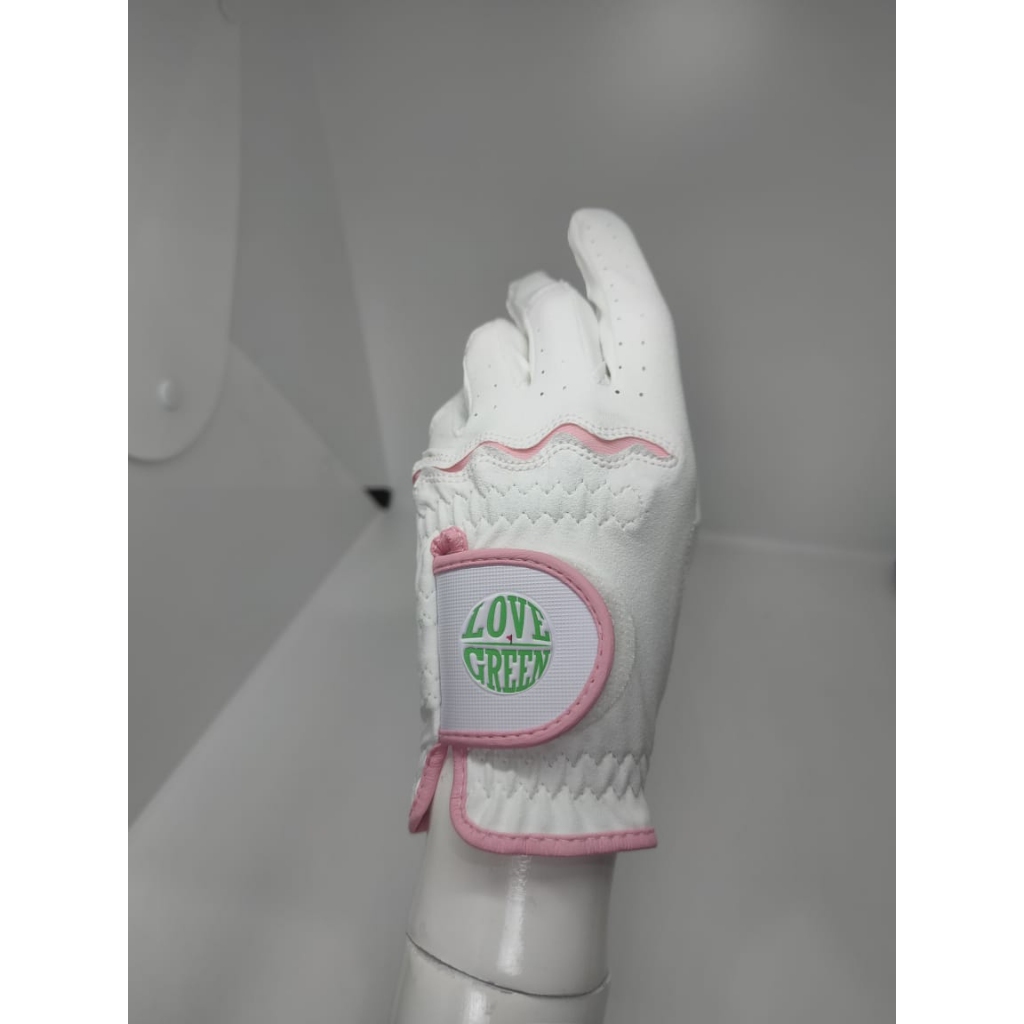 ถุงมือกอล์ฟหนังเทียม สำหรับผู้หญิง (ข้างซ้าย/คู่)  LG SYNTHETIC LADY GLOVE [Left hand/Pair] - Love Green