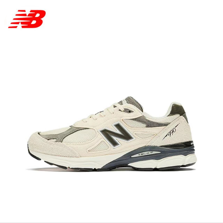 【ของแท้ 100%】New Balance NB 990 V3 Teddy Made รองเท้าวิ่ง sneakers