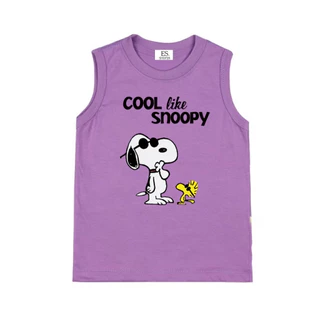 ES.SHOP28 เสื้อแขนกุด ผู้หญิงผู้ชาย หลวม ๆ ฤดูร้อนผู้หญิง ลายการ์ตูน OP93