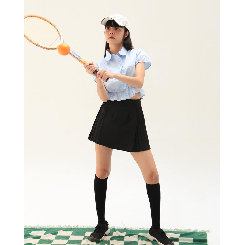 peach and pie mini skirt กระโปรงพลีท