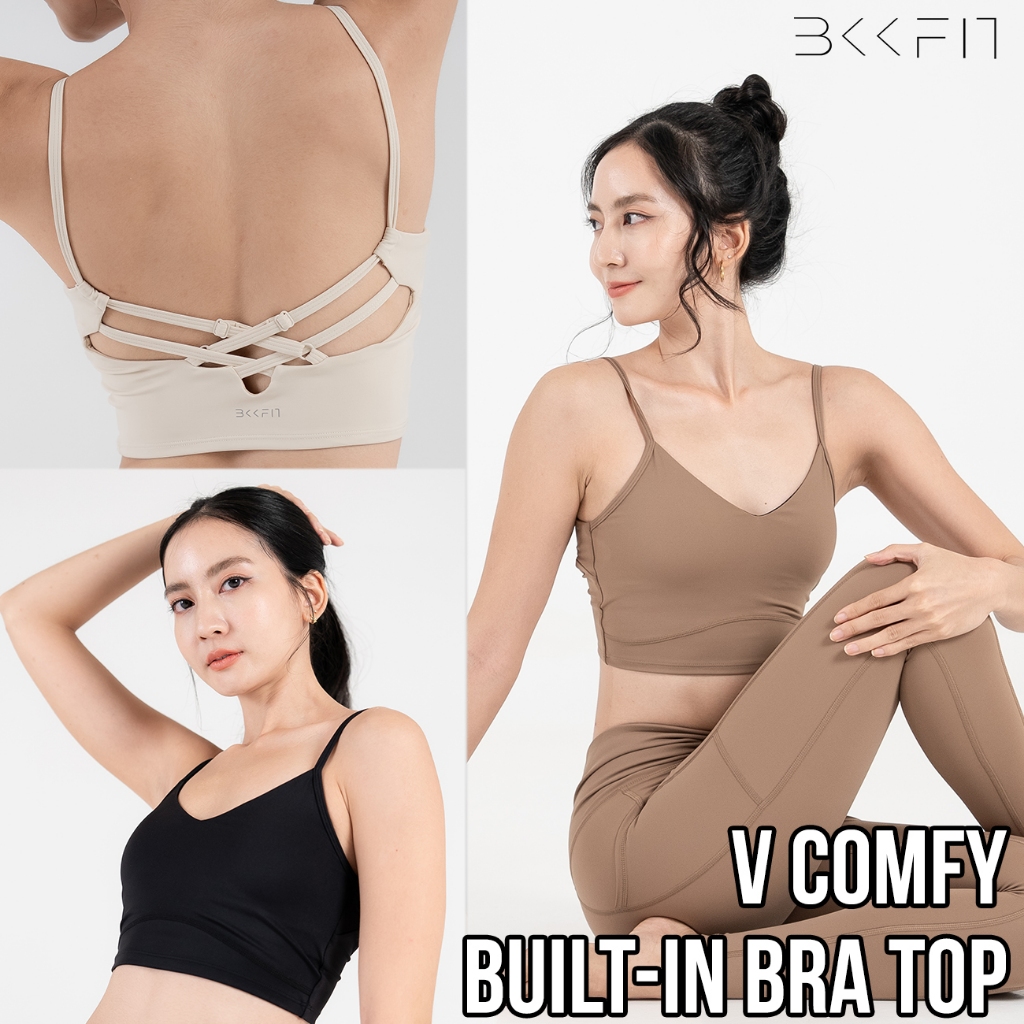 BKKFit V Comfy Built-In Bra Top บราทอปฟองน้ำในตัว