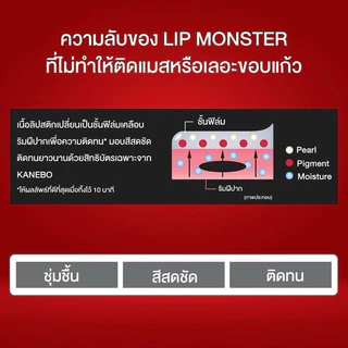(ของแท้🇯🇵ส่งไวจริง🔥) KATE ลิปสติกสีสดชัด ทนเหลือร้าย LIP MONSTER 3 g. ของแท้จากญี่ปุ่น