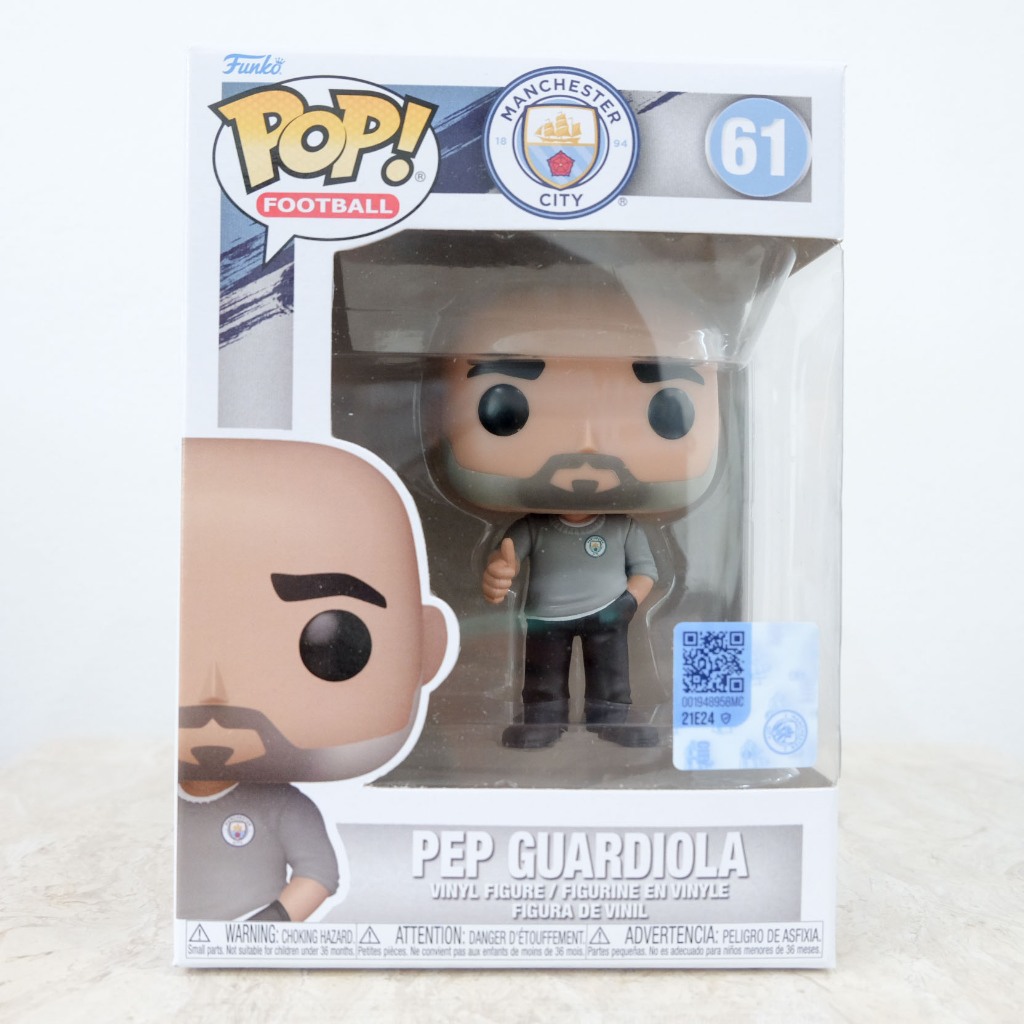 🔹⚽ [Manchester City] ⚽🔹 Funko Pop Soccer Manchester City Pep Guardiola ของแท้ กล่องสวย พลาสติกมีรอยข